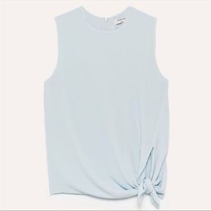 Aritzia Babaton Hopkins Blouse in Pale Blue